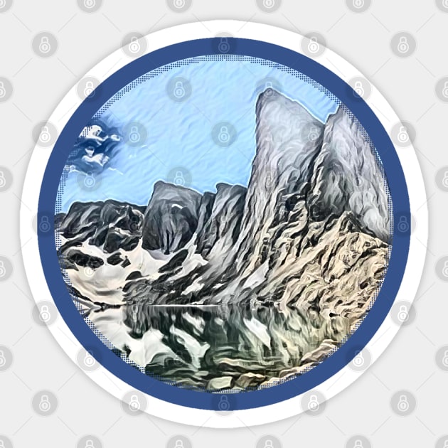 Wind River Range Sticker by PsyCave